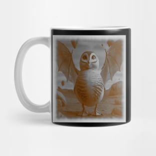 AI generated Owl with bat wings Mug